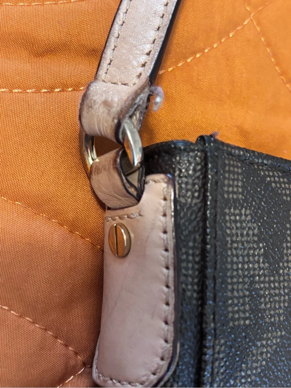 Michael Kors Dark Brown Signature Crossbody Bag